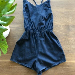 Love Tree navy romper
